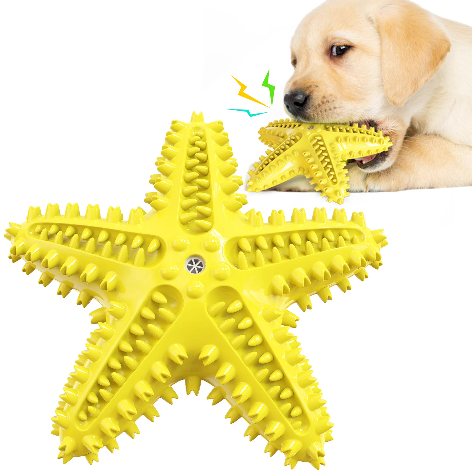 

Собака игрушка для домашней собаки молярная игрушка из эластичной резины жевать игрушка с пищалкой сопротивления к укус Pet чистки зубов соб...