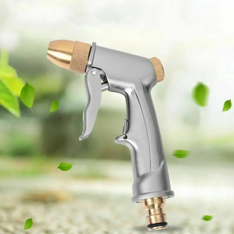 

Portable High Pressure Water Gun Adjustable Metal High Pressure Spray Gun Car Wash Garden Watering Nozzle Foam Water Gun