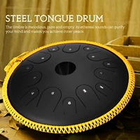 15 inch 14 tone steel tongue drum mini hand pan drums with drumsticks percussion musical instruments