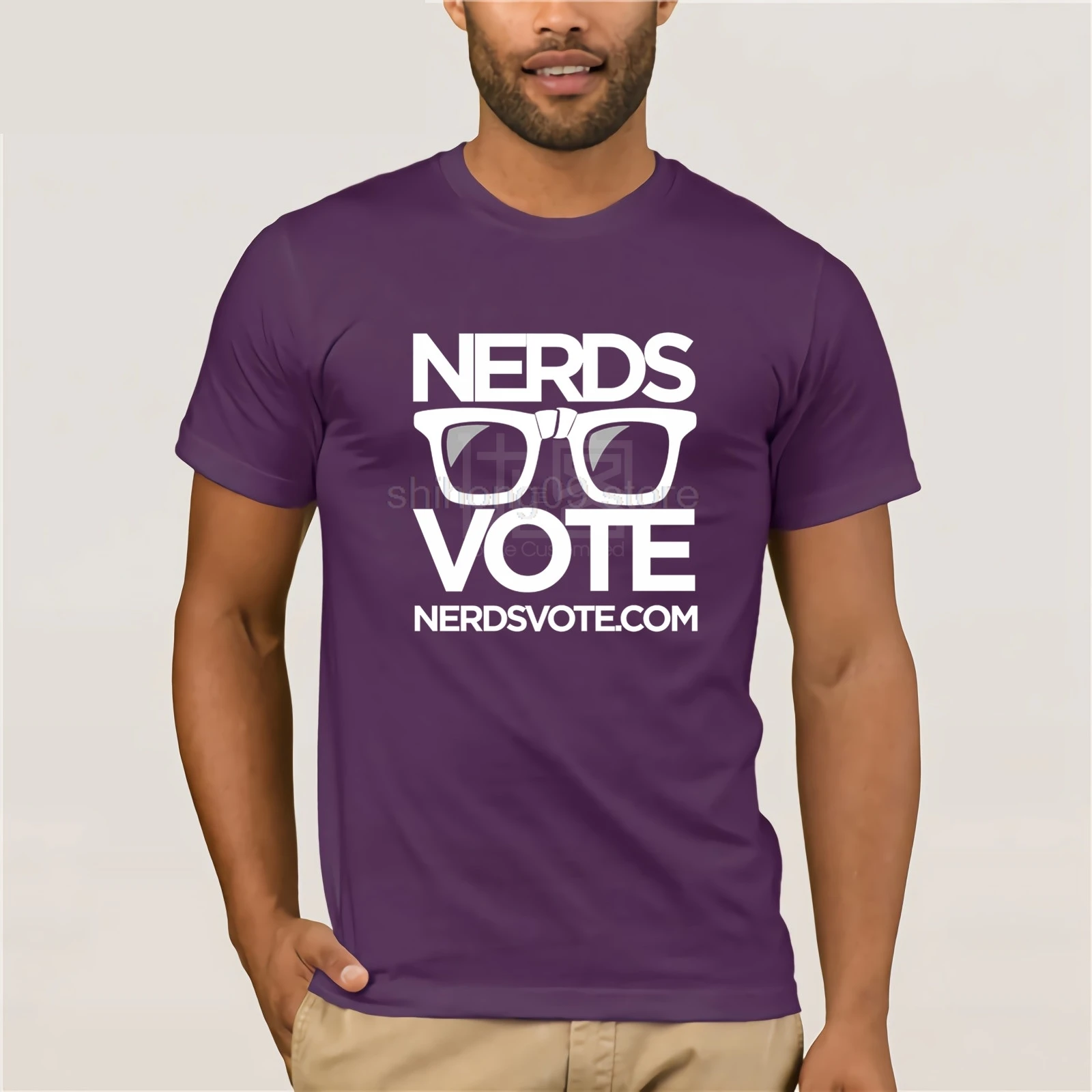 Nerds Vote T-Shirt Summer style cotton custom 2020 Fashion Hot Clothes Popular Crewneck 100% Cotton Tees | Мужская одежда