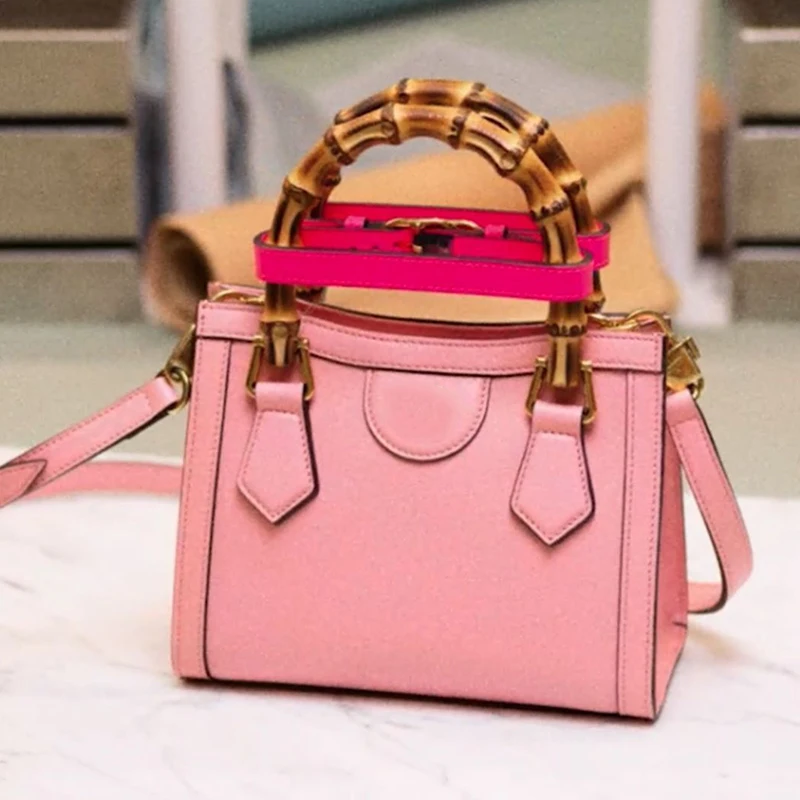 

Luxury Design Bamboo Diana Small Tote Bag Noble Shoulder Bags Handbag Elegant Fashion Luxury Bag Brand Woman With Logo