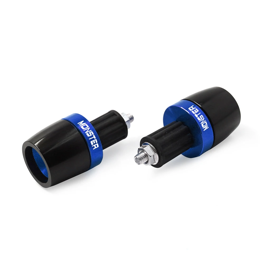 Для Ducati MONSTER 400 620 695 696 796 821 1100 1200 7/8" Мотоцикл Универсальные концы рукояток руля с пробкой на конце.