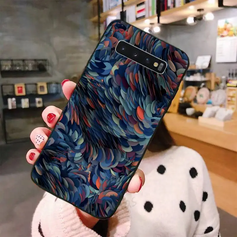 

Colorful painting quicksand illusion Phone Cases For Samsung A50 A51 A71 A20E A20S S10 S20 S21 S30 Plus ultra 5G M11