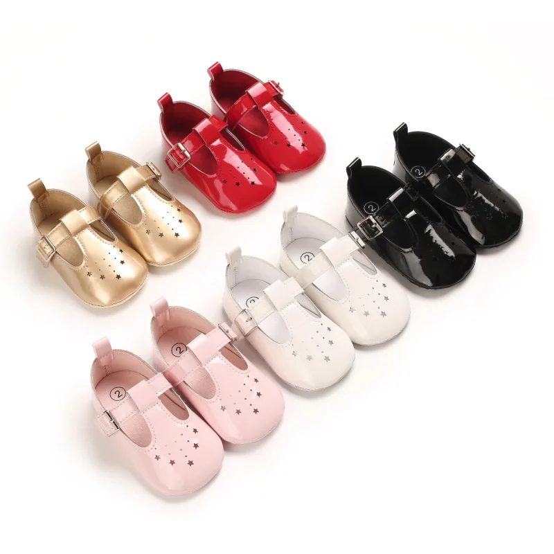 

New Summer Baby Shoes 2021 Fashion PU Sweet Infant Girls Sandals Toddler Baby Breathable Hollow Out Shoes