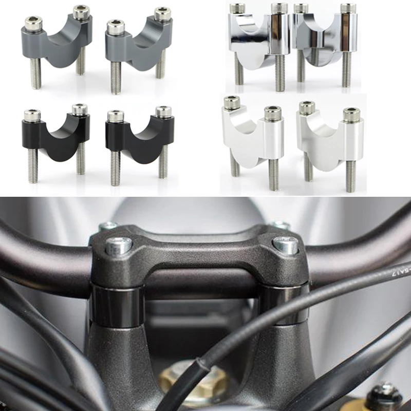 

Fit For Yamaha FZ1 FZ6 FZ16 FZ8 Fazer MT-25 MT-03 XJR 400 TDM 900 FZ6R 22mm 7/8" Motorcycle Fat Bar Riser Mount Handlebar Risers