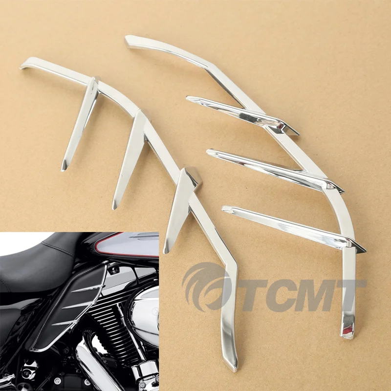 

Motorcycle Mid-Frame Air Deflectors Trims For Harley Touring Electra Street Tri Glide Road King Ultra Limited FLHX FLHR FLHTC