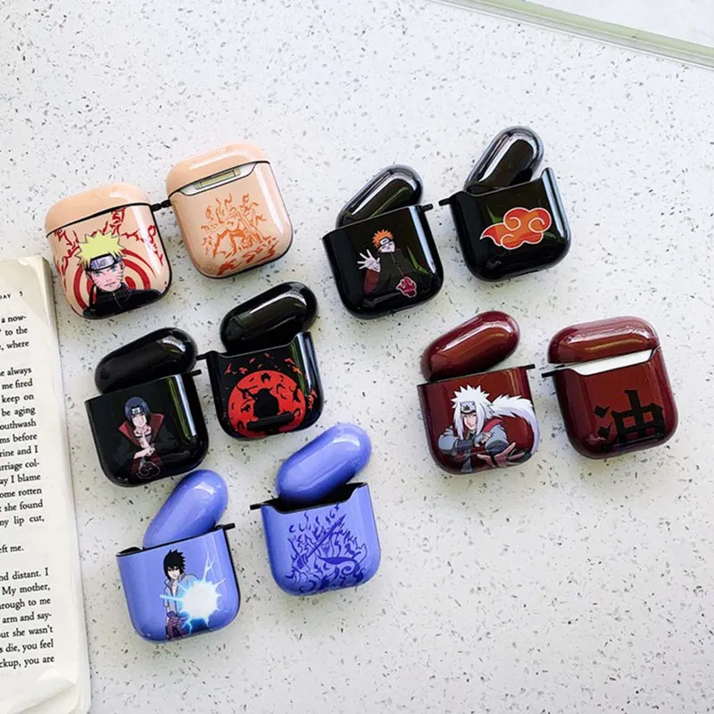 

For Apple Airpods Case 1&2 Shockproof Sleeve Anime Naruto Plastic Cases for Airpods1 2nd Luxury Protective Earphone Cover Case