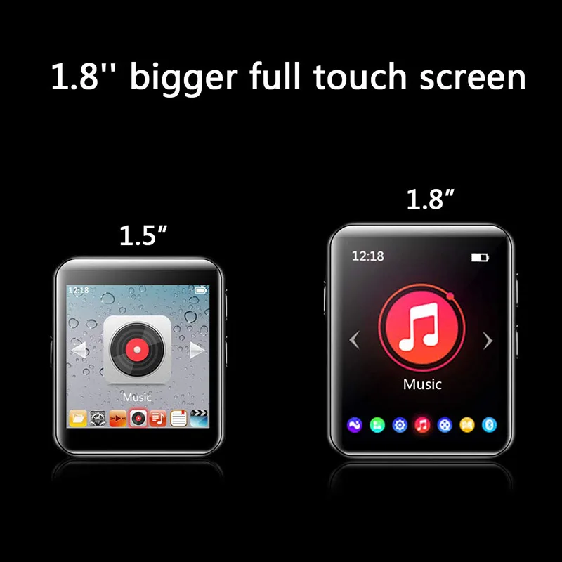 MP4-плеер Bluetooth 5.0 Built-in Динамик Сенсорный экран 1 8 дюймов Музыка MP3 Электронная