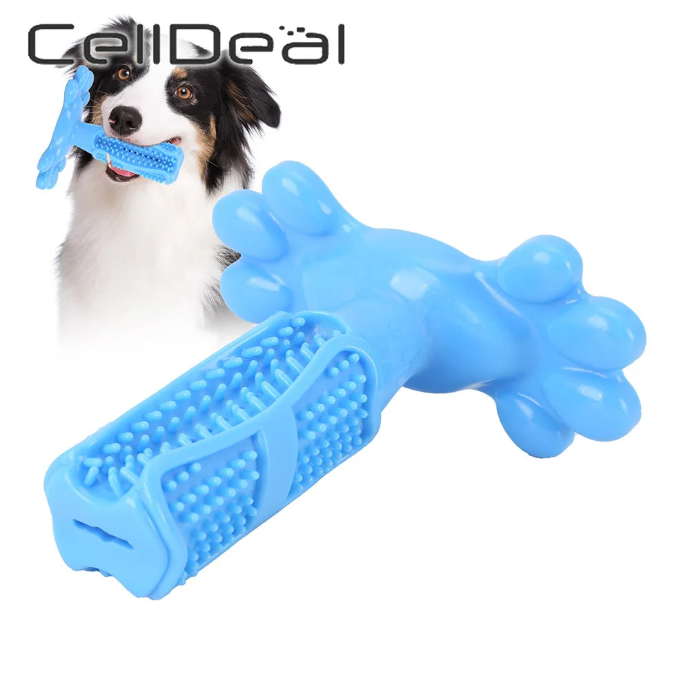 

Rubber Chew Dog Toys Toothbrushes Teeth Cleaning Small/Medium Dog Toy Soft Stick Interactive Brushing Pet Supplies Puppy Toys