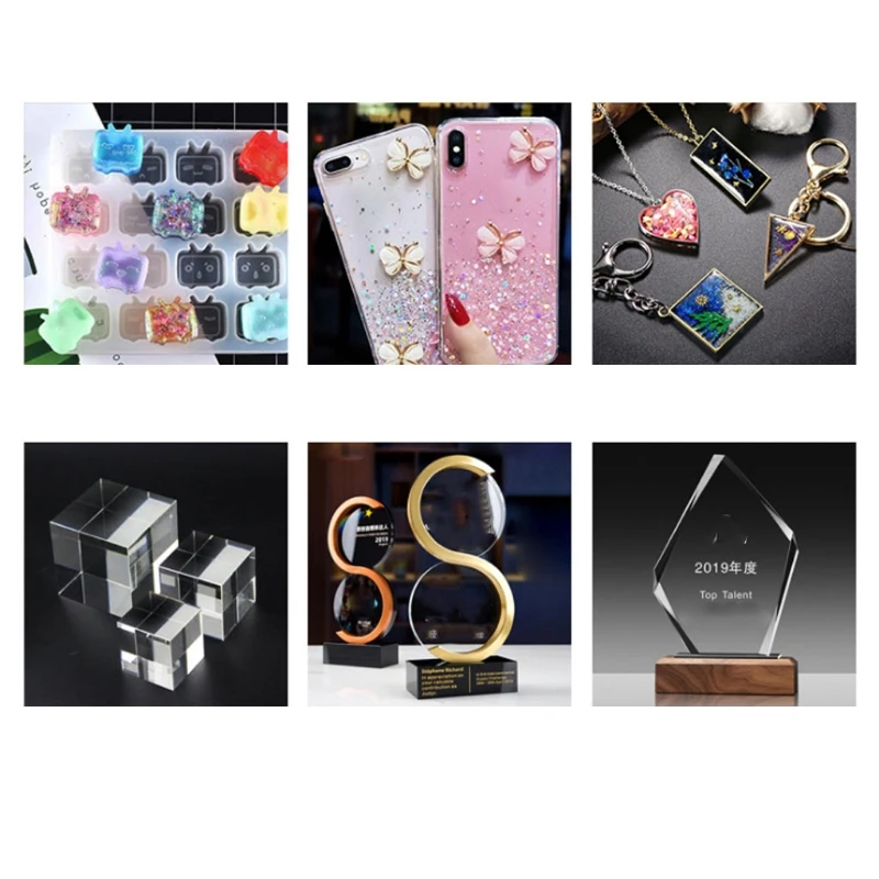 

UV Resin Glue Clear Crystal DIY Handmade Epoxy Crafts Casting Jewelry