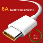 Зарядный кабель 6A Turbo, кабель для быстрой зарядки с разъемом типа C для XiaoMi 11, 10, 10T, Pro 5G 9, Poco, M3, X3, NFC, Redmi Note 10, K40 Pro, Huawei P40
