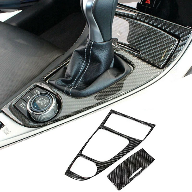 

2x 2014-2020 Carbon Fiber Ashtray Panel /Gear Panel for Infiniti Q50/Q60 Console Gear Shift Panel Cover Trim