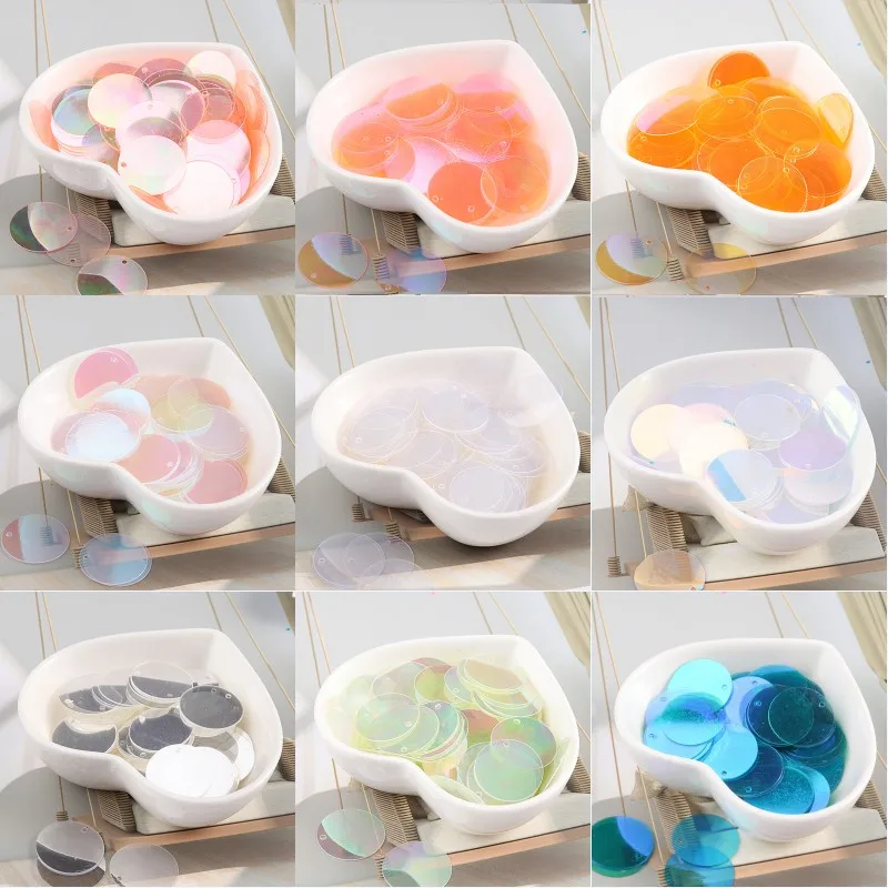 90 шт./лот прозрачными пайетками 2 см Большой Круглый блесток Швейные Craft с