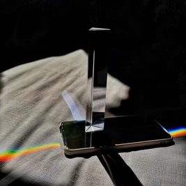30x30x50 мм треугольная призма BK7 Оптические Призмы стекло преподавание физики