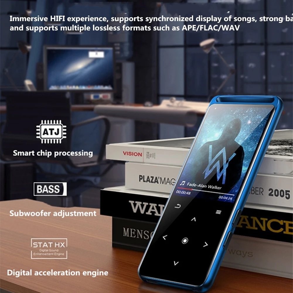 Новый MP3 плеер M6 Bluetooth 5 0 16 ГБ Hi Fi Портативный аудиоплеер с FM радио электронной