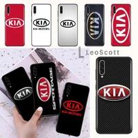 kia car logo phone case for samsung a20 a30 30s a40 a7 2018 j2 j7 prime j4 plus s5 note 9 10 plus