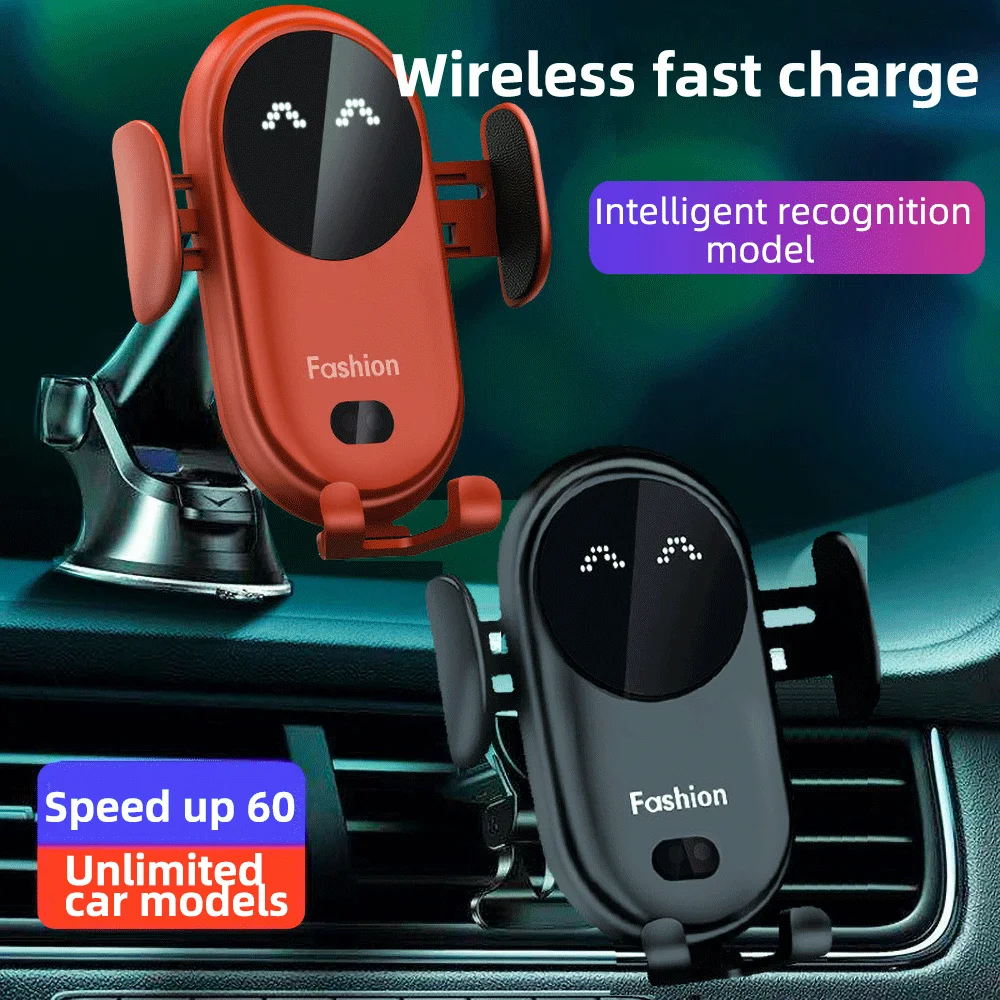 

10W Wireless Charger Car Mount for Air Vent Mount Car Phone Holder Rotating Intelligent Infrared Fast Wireless Charging Charger