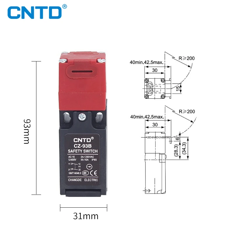 CNTD Limit Switch K1 K2 K3 High Quality CZ-93C (1NO1NC) Safety Door Micro Key CZ-93B (2NC) | Обустройство дома