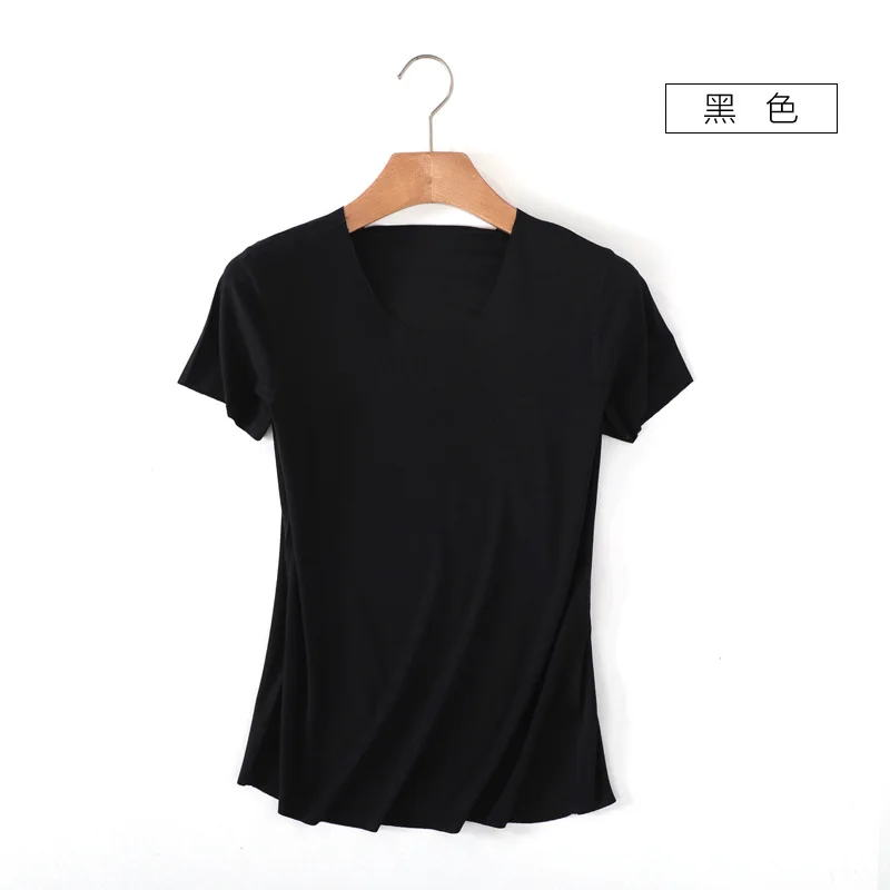 

2021 summer new women's t-shirt seamless t-shirt women's short-sleeved thin large size top bottoming shirt White
