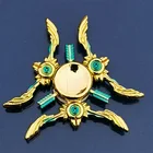 Аниме игра оружие Fidget Spinner красочный металлический цинковый сплав ниндзя Shuriken Дартс ручной Спиннер гладкая Гальваническая игрушка Fidget Gryo