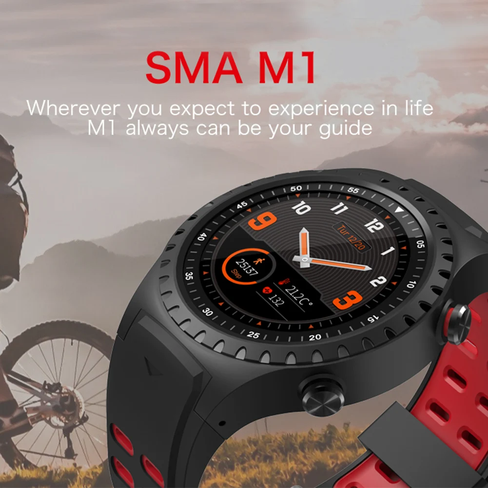 M1 Bluetooth барометр монитор сердечного ритма подарок Открытый GPS трекер часы