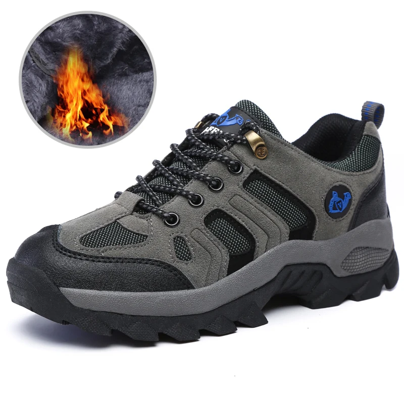 Size 36-48 Classic Men Women Winter Hiking Boots Warm Shoes Outdoor Sport Sneaker Comfortable Walking Footwear For Man Couple