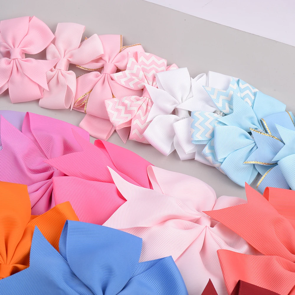 Распродажа 30 шт./лот лента для волос банты с зажимом милых маленьких девочек