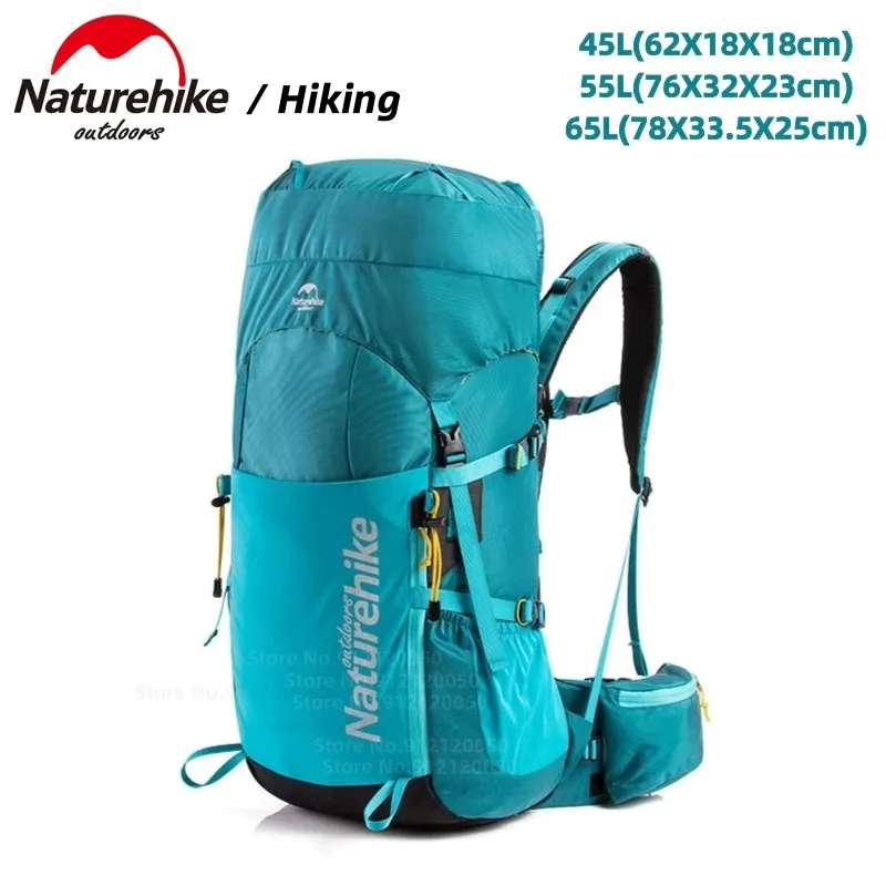 Naturehike Hiking Backpack 45L/55L/65L Professional Climbing Outdoor Hiking Travel Backpack Suspension System Climbing Backpack