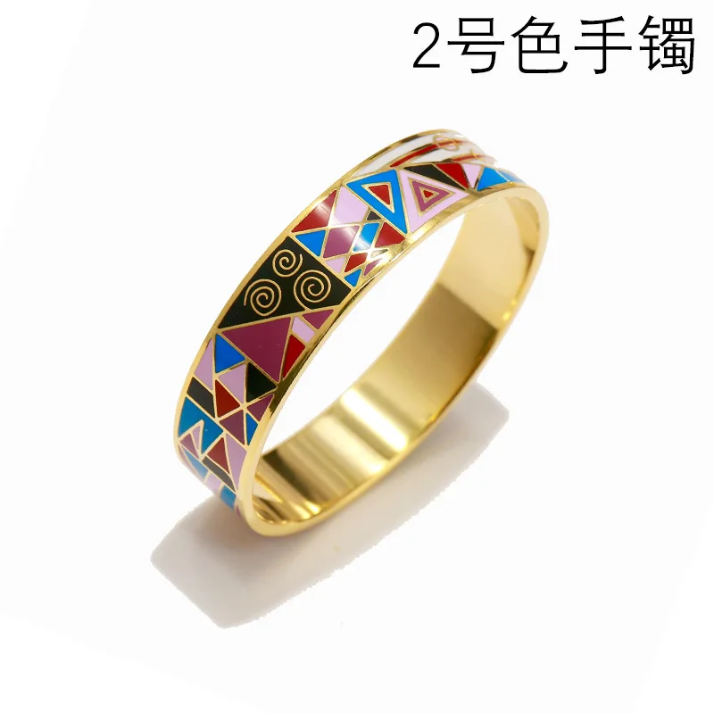 7 цветов женский браслет в винтажном стиле Широкий эмалевый Мути цвет | Украшения