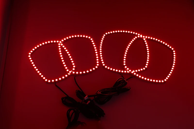 Ультра яркий 5050 SMD многоцветный RGB светодиодный набор ангельских глаз с пультом дистанционного управления для Dodge charger 2011 2012 2013 Автомобильный Стайлинг