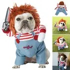 Забавный костюм собаки кошки Чаки, игрушечная кукла для косплевечерние праздничная одежда