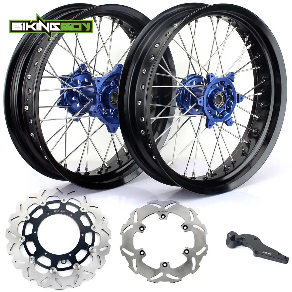BIKINGBOY 3 5 0/4 5/4 25 17 &quotSupermoto переднее заднее колесо обод ступицы диски кронштейн Винт