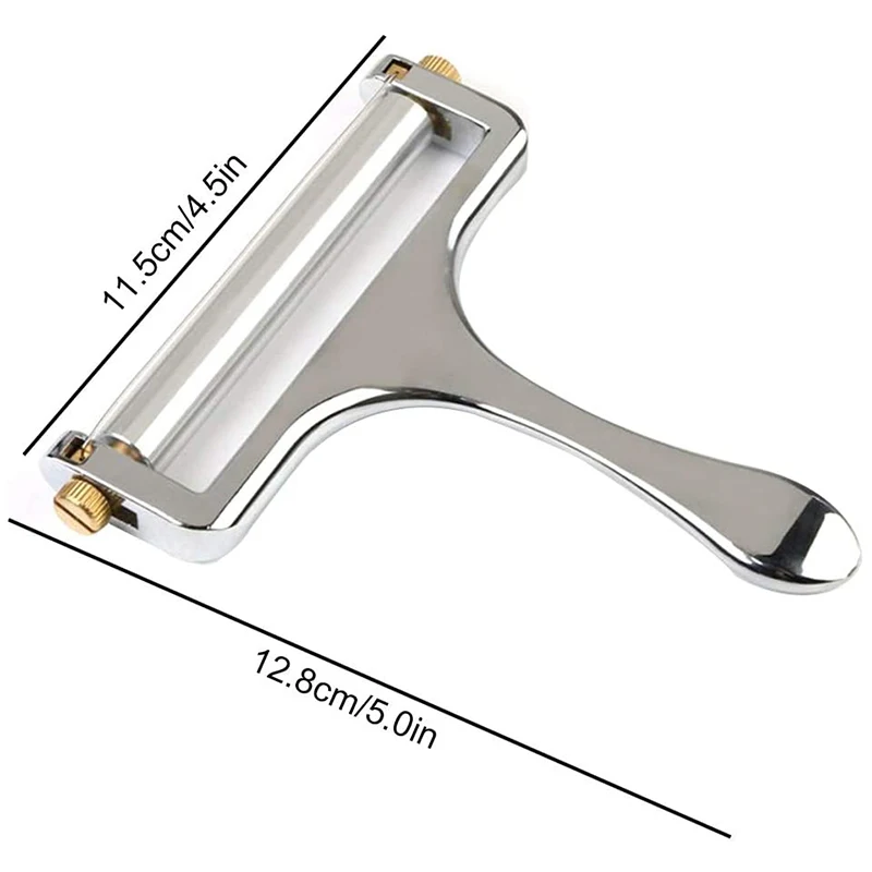 Cheese Slicer Adjustable Thickness Heavy Slicers with Wire for Soft & Semi-Hard Cheeses -4 Cutting Included | Дом и сад