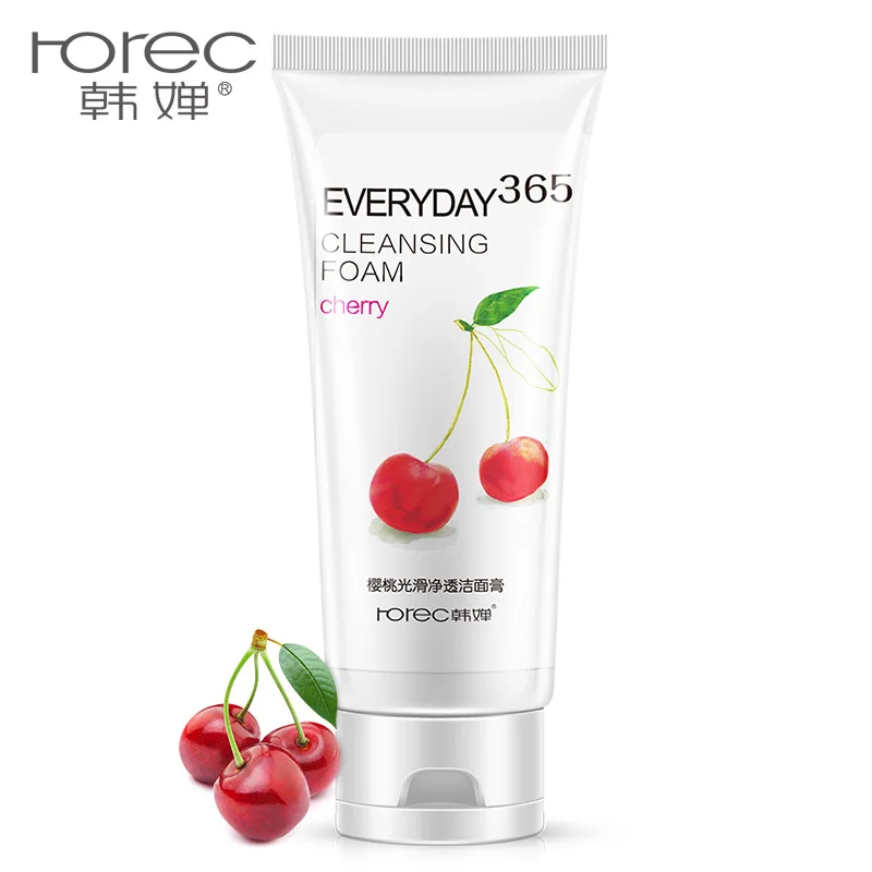 Horec вишня с алоэ лимон гладкая натуральная пена для мытья лица моющее средство