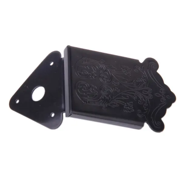 

Quality REPLACEMENT Black Zinc Alloy Tailpiece With Cover For Mandolin GUITAR