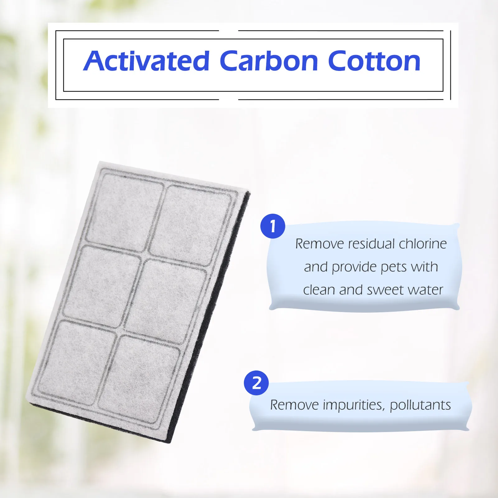 12pcs Cat Water Fountain Replacement Activated Carbon Filters For Drinkwell Platinum Pets Dogs Drinking Dispenser | Дом и сад