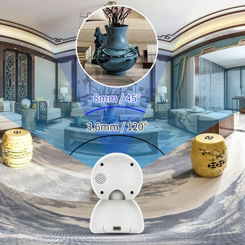 

Binocular Camera ligent 1080P HD Indoor Smart Home Camera Remote Monitoring Home HD Night Vision Monitoring