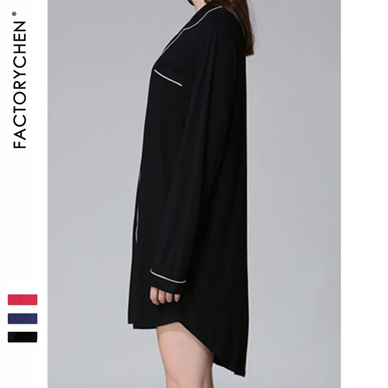 Женское пикантное свободное платье с V образным вырезом и длинными рукавами из