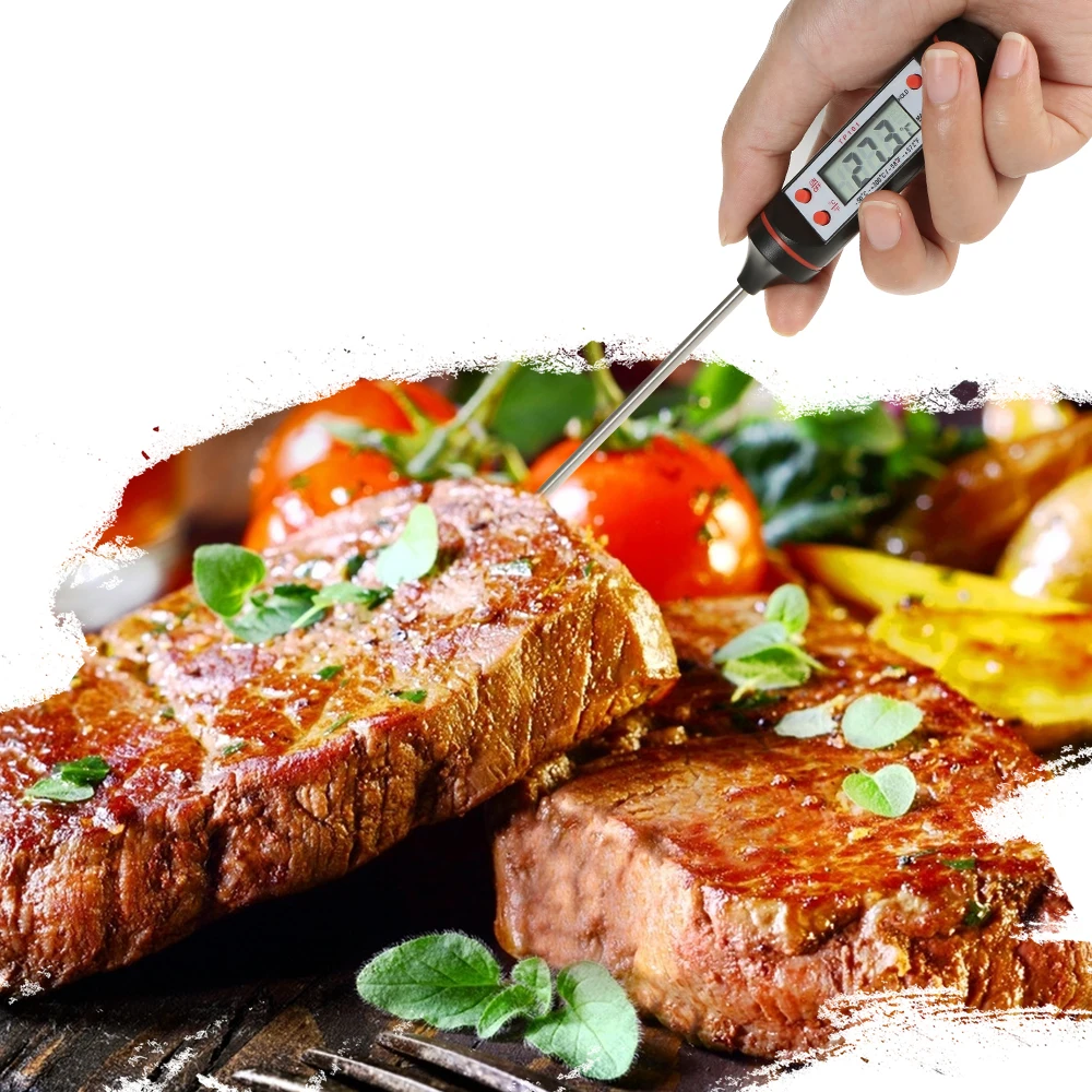 Термометр для мяса 1 5 в кухонный цифровой датчик приготовления пищи электронные