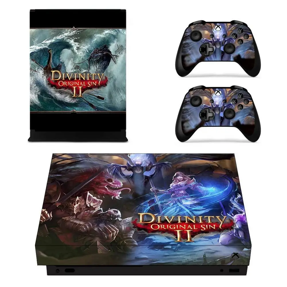 Divinity: оригинальная наклейка Sin 2 s для Xbox One X Skin стикеры Adesivo one консоли пульты