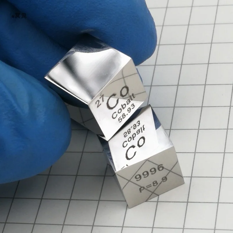 Free shipping 6-sided Mirror Polished Double-sided Engraved Metal 10mm Cobalt Co Cube Co≥99.96% | Обустройство дома