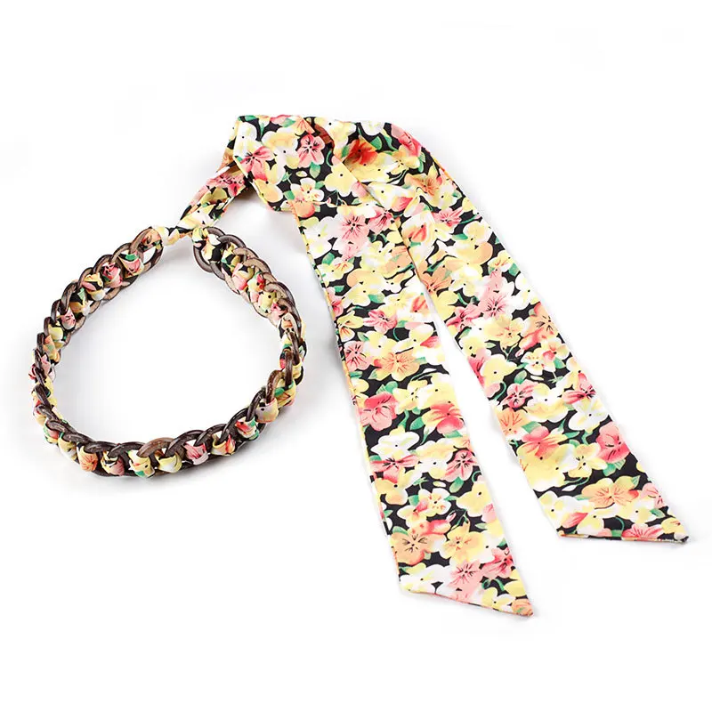 Корейский стиль платье Декоративный тканевый пояс Кокосовая оболочка