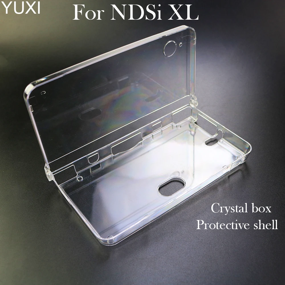

YUXI For NDSI XL LL Transparent Crystal Case Hard Clear Cover Shell For NdsiXl LL Console Anti Scratch Anti Dust Protective Case
