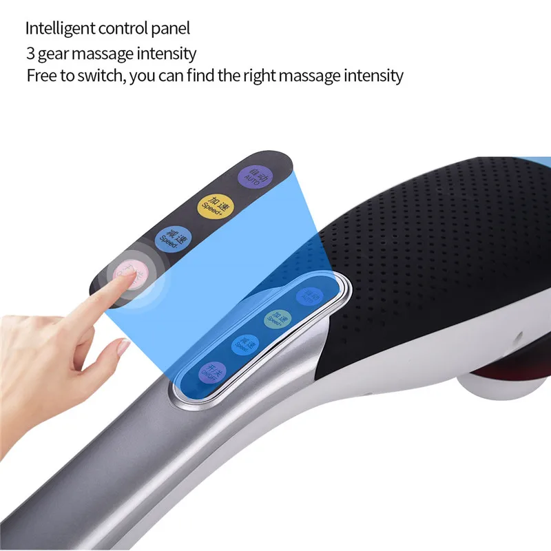 Электрический ручной массажер для спины и шеи 6 в 1 массажный Молот тела вибрация