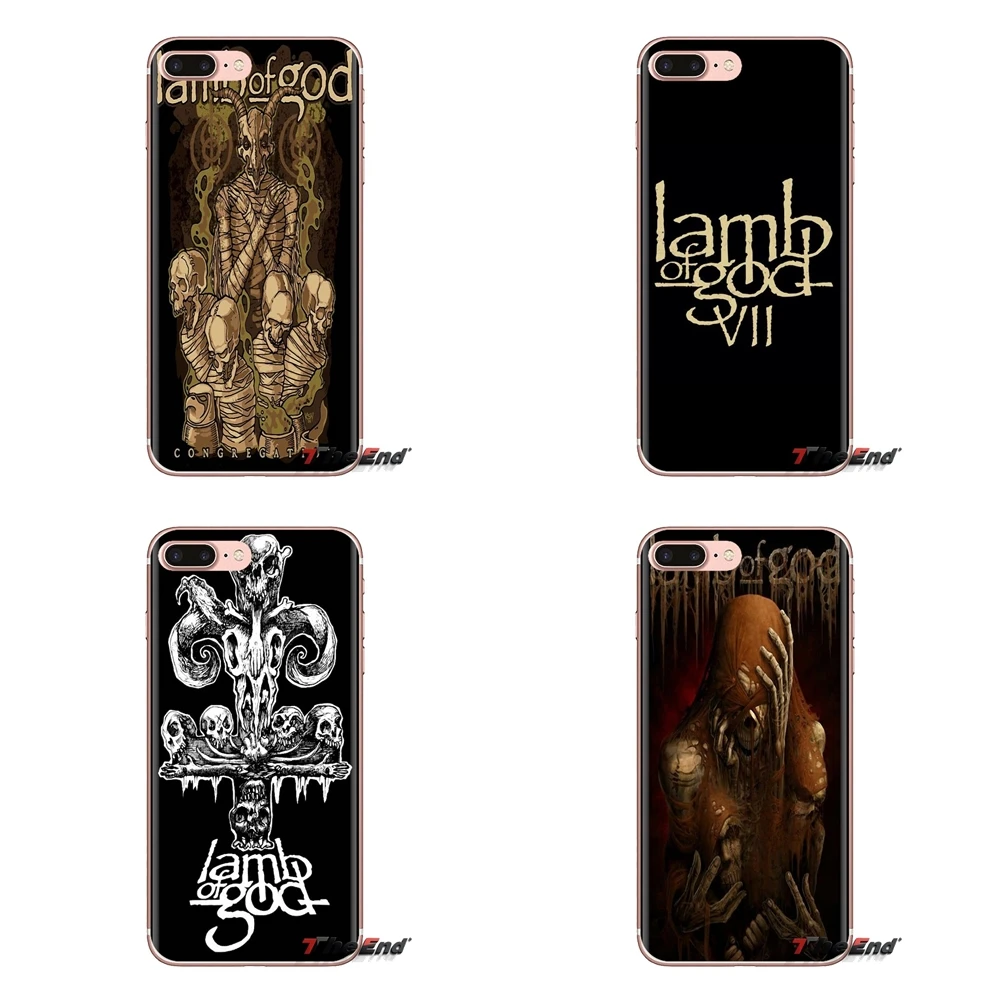 TPU Transparent Skin Cover Lamb of God Heavy metal rock music For Samsung Galaxy A3 A5 A7 A9 A8 Star A6 Plus 2018 2015 2016 2017 |