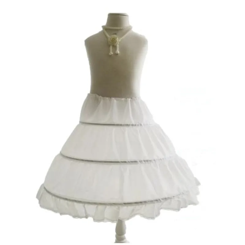 A-line 3 Hoops Cancan Children Kid Dress Bridal Petticoat Crinoline Underskirt Wedding Accessories For Flower Girl | Детская одежда и