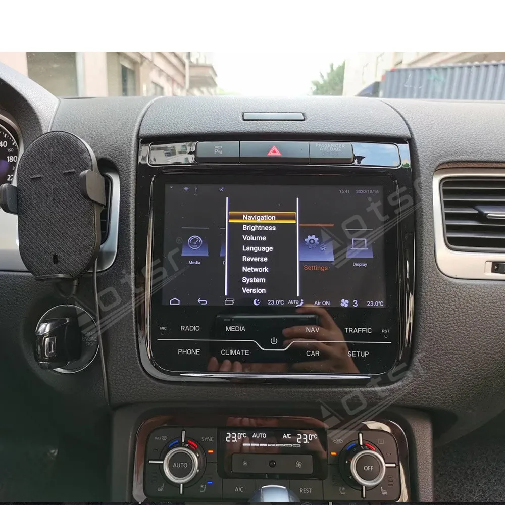 Автомагнитола Tesla с вертикальным экраном Android 10 6G 128G 8 '' GPS для VW Volkswagen Touareg