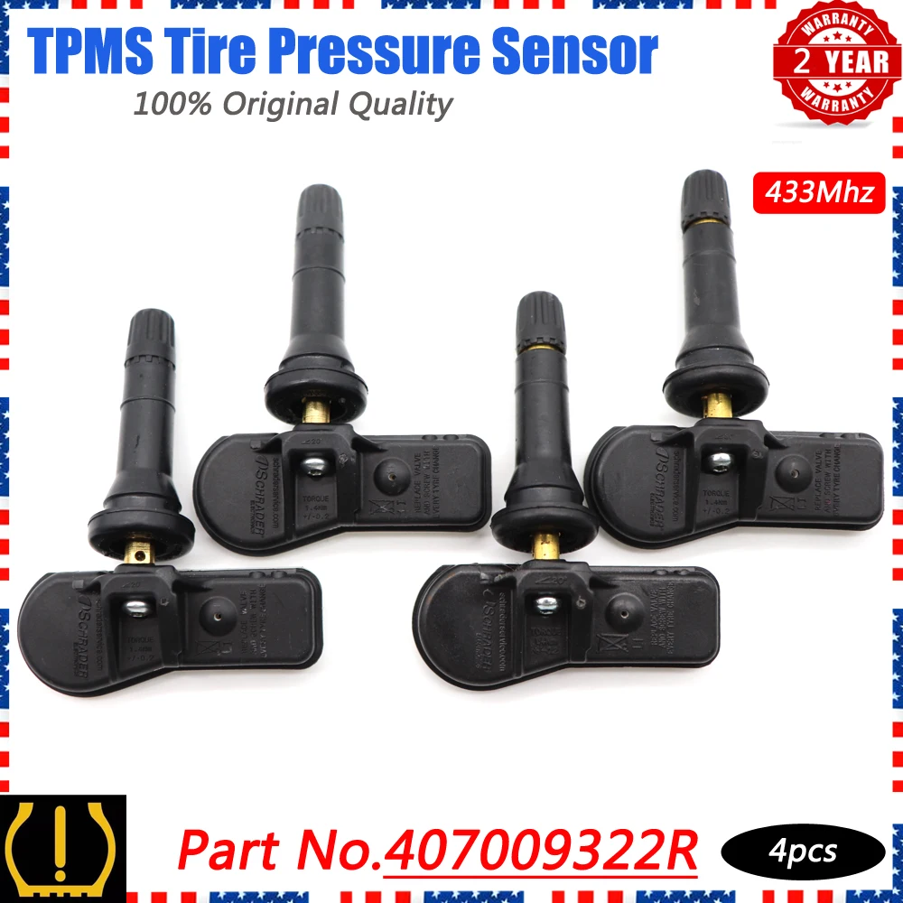 XUAN 4 шт. TPMS датчик давления в шинах 407009322R для Dacia Dokker Логан сандеро II Opel Movano Renault Kangoo