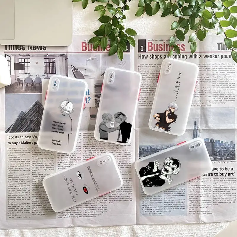 

Anime JUUZOU SUZUYA Tokyo Ghouls Phone Case matte transparent For iphone 7 8 11 12 plus mini x xs xr pro max cover