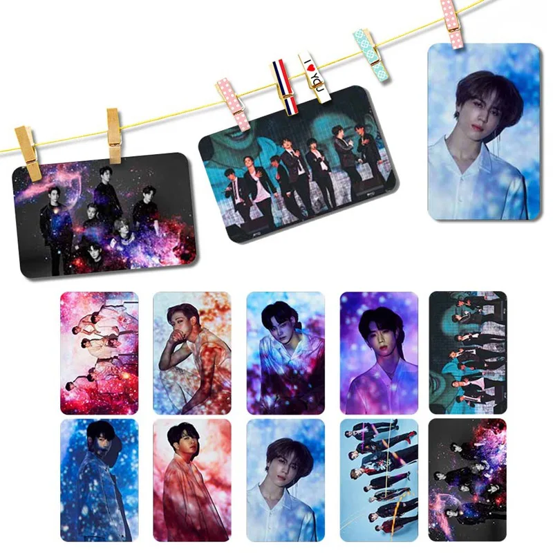 

10Pcs/Set GOT7 LOVE LOOP New Album PVC Crystal Card Stickers Photocard Fans Gift Stationery Set For Bus Student Card